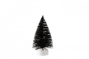 JL133824 kerstboom+Led Glitter Plastiek Zwart