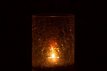 JL147524 Windlicht Crackle Glas Amber Large