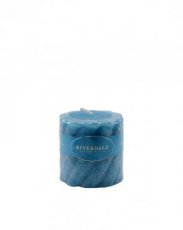 RI047607 Candle Swirl ocean blue 5 x 5 cm