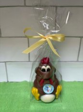 ZH244126 Crazy chicken 11 cm melkchocolade