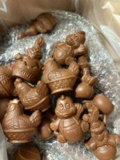 ZH244526 Mini figuurtjes melk chocolade per 100gr