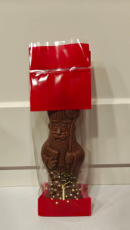 ZH248726 Sint met staf melkchocolade 18,5 cm
