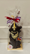 Lachende Sint fondant chocolade